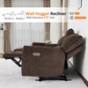 image:imageMCombo 60 Wall Hugger Power Loveseat Recliner Sofa with Adjustable Headrest RV Reclining Loveseat with USB and Type C Charge Ports for Living Room 6924 Navy Blue LoveseatBrown