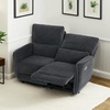 image:imageMCombo 60 Wall Hugger Power Loveseat Recliner Sofa with Adjustable Headrest RV Reclining Loveseat with USB and Type C Charge Ports for Living Room 6924 Navy Blue LoveseatDark Grey