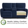 image:imageMCombo 60 Wall Hugger Power Loveseat Recliner Sofa with Adjustable Headrest RV Reclining Loveseat with USB and Type C Charge Ports for Living Room 6924 Navy Blue LoveseatNavy Blue