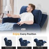 image:imageMCombo 60 Wall Hugger Power Loveseat Recliner Sofa with Adjustable Headrest RV Reclining Loveseat with USB and Type C Charge Ports for Living Room 6924 Navy Blue LoveseatNavy Blue