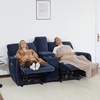 image:imageMCombo 60 Wall Hugger Power Loveseat Recliner Sofa with Adjustable Headrest RV Reclining Loveseat with USB and Type C Charge Ports for Living Room 6924 Navy Blue LoveseatNavy Blue