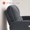 image:imageMCombo 60 Wall Hugger Power Loveseat Recliner Sofa with Adjustable Headrest RV Reclining Loveseat with USB and Type C Charge Ports for Living Room 6924 Navy Blue LoveseatDark Grey
