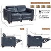 image:imageMCombo 614 Zero Wall Hugger Power Loveseat Recliner Sofa HL198M1 Grey  Power Headrest USB A amp C Charge Ports Solid Wood Legs Small Spaces Living Room Breathable Faux LeatherPacific