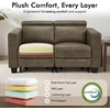 image:imageMCombo 614 Zero Wall Hugger Power Loveseat Recliner Sofa HL198M1 Grey  Power Headrest USB A amp C Charge Ports Solid Wood Legs Small Spaces Living Room Breathable Faux LeatherGrey