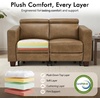 image:imageMCombo 614 Zero Wall Hugger Power Loveseat Recliner Sofa HL198M1 Grey  Power Headrest USB A amp C Charge Ports Solid Wood Legs Small Spaces Living Room Breathable Faux LeatherGinger