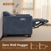 image:imageMCombo 614 Zero Wall Hugger Power Loveseat Recliner Sofa HL198M1 Grey  Power Headrest USB A amp C Charge Ports Solid Wood Legs Small Spaces Living Room Breathable Faux LeatherPacific