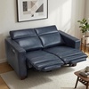 image:imageMCombo 614 Zero Wall Hugger Power Loveseat Recliner Sofa HL198M1 Grey  Power Headrest USB A amp C Charge Ports Solid Wood Legs Small Spaces Living Room Breathable Faux LeatherPacific
