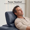 image:imageMCombo 614 Zero Wall Hugger Power Loveseat Recliner Sofa HL198M1 Grey  Power Headrest USB A amp C Charge Ports Solid Wood Legs Small Spaces Living Room Breathable Faux LeatherPacific