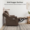 image:imageMCombo 616 Wall Hugger Power Loveseat Recliner Reclining Loveseat with Adjustable Headrest USB Charge Ports Wood Legs for Living Room RVs Small Spaces Fabric ST258M1 Loveseat CoffeeCoffee