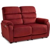 image:imageMCombo 616 Wall Hugger Power Loveseat Recliner Reclining Loveseat with Adjustable Headrest USB Charge Ports Wood Legs for Living Room RVs Small Spaces Fabric ST258M1 Loveseat CoffeeBurgundy