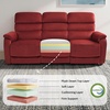 image:imageMCombo 616 Wall Hugger Power Loveseat Recliner Reclining Loveseat with Adjustable Headrest USB Charge Ports Wood Legs for Living Room RVs Small Spaces Fabric ST258M1 Loveseat CoffeeBurgundy