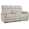 image:imageMCombo 616 Wall Hugger Power Loveseat Recliner Reclining Loveseat with Adjustable Headrest USB Charge Ports Wood Legs for Living Room RVs Small Spaces Fabric ST258M1 Loveseat CoffeeBeige