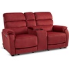 image:imageMCombo 616 Wall Hugger Power Loveseat Recliner Reclining Loveseat with Adjustable Headrest USB Charge Ports Wood Legs for Living Room RVs Small Spaces Fabric ST258M1 Loveseat CoffeeBurgundy