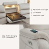 image:imageMCombo 616 Wall Hugger Power Loveseat Recliner Reclining Loveseat with Adjustable Headrest USB Charge Ports Wood Legs for Living Room RVs Small Spaces Fabric ST258M1 Loveseat CoffeeBeige