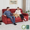 image:imageMCombo 616 Wall Hugger Power Loveseat Recliner Reclining Loveseat with Adjustable Headrest USB Charge Ports Wood Legs for Living Room RVs Small Spaces Fabric ST258M1 Loveseat CoffeeBurgundy