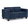 image:imageMCombo 622 Reclining Loveseat Wall Hugger Power Loveseat Recliner Sofa with Adjustable Headrest USB A amp C Charge Ports Wood Legs for Living Room Fabric HL198M1CoffeeNavy Blue