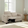 image:imageMCombo 622 Reclining Loveseat Wall Hugger Power Loveseat Recliner Sofa with Adjustable Headrest USB A amp C Charge Ports Wood Legs for Living Room Fabric HL198M1CoffeeBeige