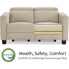 image:imageMCombo 622 Reclining Loveseat Wall Hugger Power Loveseat Recliner Sofa with Adjustable Headrest USB A amp C Charge Ports Wood Legs for Living Room Fabric HL198M1CoffeeBeige