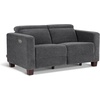 image:imageMCombo 622 Reclining Loveseat Wall Hugger Power Loveseat Recliner Sofa with Adjustable Headrest USB A amp C Charge Ports Wood Legs for Living Room Fabric HL198M1CoffeeDark Grey