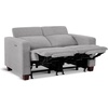 image:imageMCombo 622 Reclining Loveseat Wall Hugger Power Loveseat Recliner Sofa with Adjustable Headrest USB A amp C Charge Ports Wood Legs for Living Room Fabric HL198M1CoffeeGrey