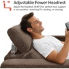 image:imageMCombo 622 Reclining Loveseat Wall Hugger Power Loveseat Recliner Sofa with Adjustable Headrest USB A amp C Charge Ports Wood Legs for Living Room Fabric HL198M1CoffeeCoffee