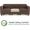 image:imageMCombo 622 Reclining Loveseat Wall Hugger Power Loveseat Recliner Sofa with Adjustable Headrest USB A amp C Charge Ports Wood Legs for Living Room Fabric HL198M1CoffeeCoffee