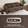 image:imageMCombo 622 Reclining Loveseat Wall Hugger Power Loveseat Recliner Sofa with Adjustable Headrest USB A amp C Charge Ports Wood Legs for Living Room Fabric HL198M1CoffeeCoffee