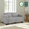 image:imageMCombo 622 Reclining Loveseat Wall Hugger Power Loveseat Recliner Sofa with Adjustable Headrest USB A amp C Charge Ports Wood Legs for Living Room Fabric HL198M1CoffeeGrey