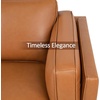 image:imageMCombo 648 Genuine Leather Couch Leather Loveseat with Solid Wood Frame Real Leather Sofa for Living Room Napa Leather VE793 Cognac Tan LoveseatCognac Tan