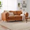 image:imageMCombo 648 Genuine Leather Couch Leather Loveseat with Solid Wood Frame Real Leather Sofa for Living Room Napa Leather VE793 Cognac Tan LoveseatCognac Tan