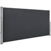 image:imageMCombo 78 x 138 Aluminium Patio Retractable Side Awning Fully Assembled Waterproof Sunshade Privacy Screen for Garden Balcony and Pools Beige 78x138Dark Grey
