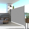 image:imageMCombo 78 x 138 Aluminium Patio Retractable Side Awning Fully Assembled Waterproof Sunshade Privacy Screen for Garden Balcony and Pools Beige 78x138Light Grey