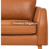 image:imageMCombo 84 Inch Oversized Genuine Leather Sofa Real Leather Sofa with FeatherFiber Pillow amp Solid Wood Frame Napa Leather Loveseat for Living Room VE727 Cognac Tan