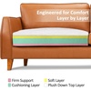 image:imageMCombo 84 Inch Oversized Genuine Leather Sofa Real Leather Sofa with FeatherFiber Pillow amp Solid Wood Frame Napa Leather Loveseat for Living Room VE727 Cognac Tan