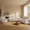 image:imageMCombo Arden Wall Hugger Power Reclining Sofa Set 3Piece PR635H1  PetFriendly FabricUSB Charging PortsChairLoveseatSofafor Small SpacesBeige