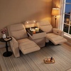 image:imageMCombo Arden Wall Hugger Power Reclining Sofa Set 3Piece PR635H1  PetFriendly FabricUSB Charging PortsChairLoveseatSofafor Small SpacesBeige
