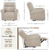 image:imageMCombo Arden Wall Hugger Power Reclining Sofa Set 3Piece PR635H1  PetFriendly FabricUSB Charging PortsChairLoveseatSofafor Small SpacesBeige