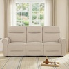 image:imageMCombo Arden Wall Hugger Power Reclining Sofa Set 3Piece PR635H1  PetFriendly FabricUSB Charging PortsChairLoveseatSofafor Small SpacesBeige