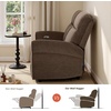 image:imageMCombo Arden Wall Hugger Power Reclining Sofa Set 3Piece PR635H1  PetFriendly FabricUSB Charging PortsChairLoveseatSofafor Small SpacesDark Brown
