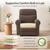 image:imageMCombo Arden Wall Hugger Power Reclining Sofa Set 3Piece PR635H1  PetFriendly FabricUSB Charging PortsChairLoveseatSofafor Small SpacesDark Brown
