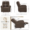 image:imageMCombo Arden Wall Hugger Power Reclining Sofa Set 3Piece PR635H1  PetFriendly FabricUSB Charging PortsChairLoveseatSofafor Small SpacesDark Brown