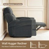 image:imageMCombo Arden Wall Hugger Power Reclining Sofa Set 3Piece PR635H1  PetFriendly FabricUSB Charging PortsChairLoveseatSofafor Small SpacesDark Grey
