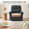 image:imageMCombo Arden Wall Hugger Power Reclining Sofa Set 3Piece PR635H1  PetFriendly FabricUSB Charging PortsChairLoveseatSofafor Small SpacesDark Grey