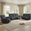 image:imageMCombo Arden Wall Hugger Power Reclining Sofa Set 3Piece PR635H1  PetFriendly FabricUSB Charging PortsChairLoveseatSofafor Small SpacesDark Grey