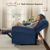 image:imageMCombo Arden Wall Hugger Power Reclining Sofa Set 3Piece PR635H1  PetFriendly FabricUSB Charging PortsChairLoveseatSofafor Small SpacesNavy Blue