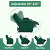 image:imageMCombo Big Kids Recliner for Ages 3 Child Reclining Chair Toddlers Recliner Sofa with Cup Holders Faux Leather Dark GreyGreen
