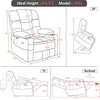 image:imageMCombo Big Man Power Lay Flat Lift Chair Triple Motor Power Lift Recliner with Massage amp Dual Heating Adjustable Headrest Fabric R7524 Navy Blue MediumWideNavy Blue