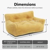 image:imageMCombo Dog Sofa for Small Medium Dogs Fabric Pet Couch Sleeping Bed Indoor 0374 YellowYellow