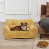 image:imageMCombo Dog Sofa for Small Medium Dogs Fabric Pet Couch Sleeping Bed Indoor 0374 YellowYellow