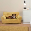 image:imageMCombo Dog Sofa for Small Medium Dogs Fabric Pet Couch Sleeping Bed Indoor 0374 YellowYellow